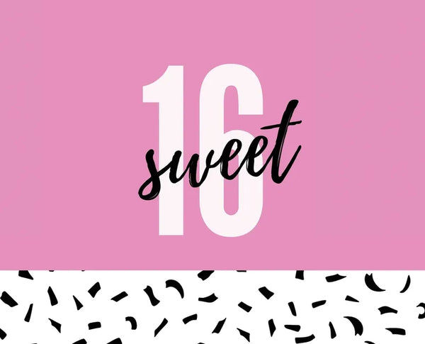 Happy 16th Birthday Guest Book (Landscape Hardcover): Sweet Sixteen Guest book, party and birthday celebrations decor, memory book, 16th birthday, hap - Hardcover