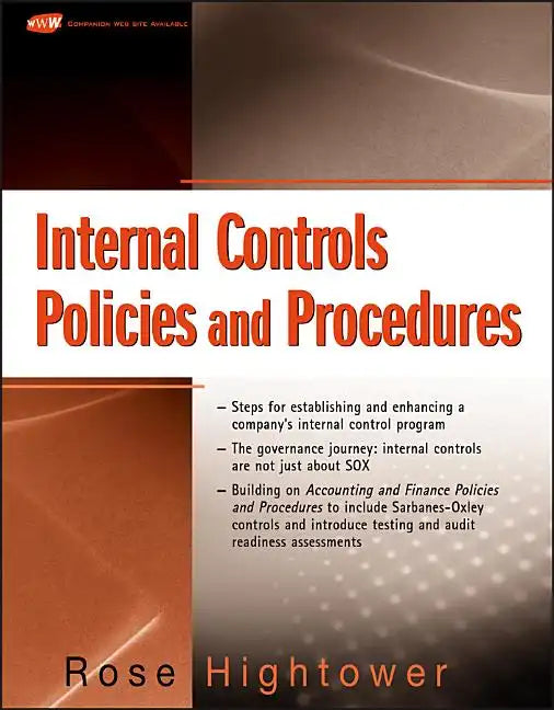 Internal Controls Policies and Procedures - Paperback