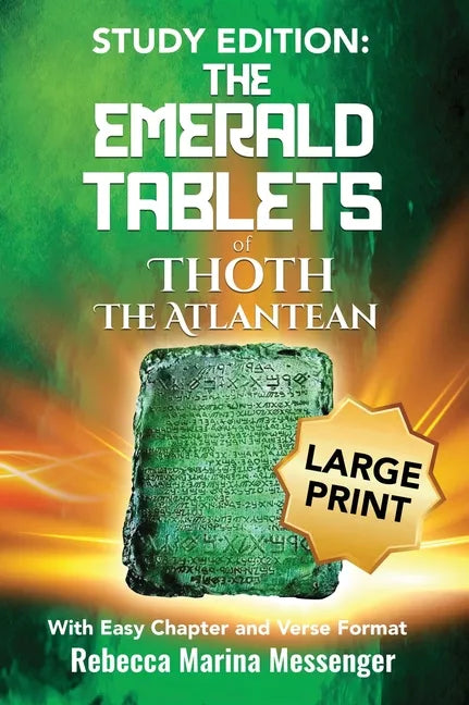 Study Edition The Emerald Tablets of Thoth The Atlantean: With Easy Chapter and Verse Format - Hardcover