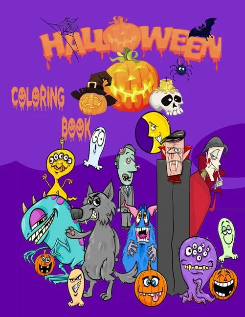 Halloween Coloring Book: Halloween zombie coloring book for Adults and Kids Stress Relieve and Relaxation, Halloween Fantasy Creatures, ... Adu - Paperback