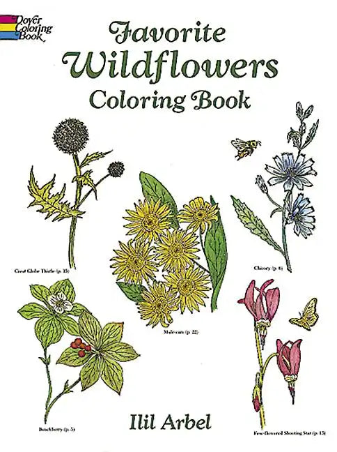 Favorite Wildflowers Coloring Book - Paperback