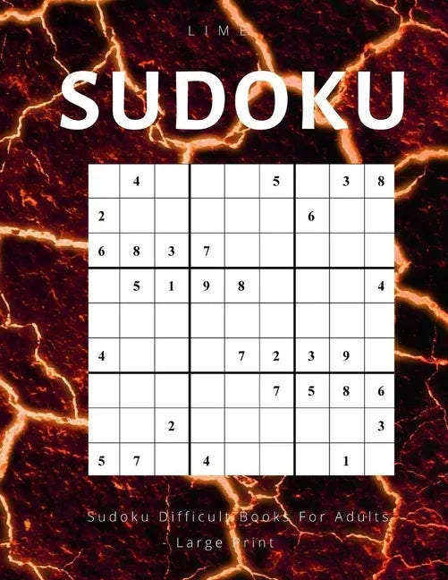Lime Sudoku difficult books for adults large print: Sudoku hard level with answers for extreme, advanced and expert puzzle game solvers. - Paperback