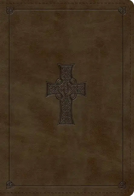 ESV Student Study Bible (Trutone, Olive, Celtic Cross Design) - Imitation Leather