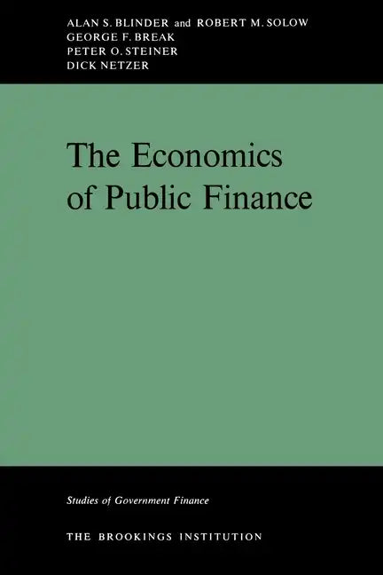 The Economics Of Public Finance - Paperback