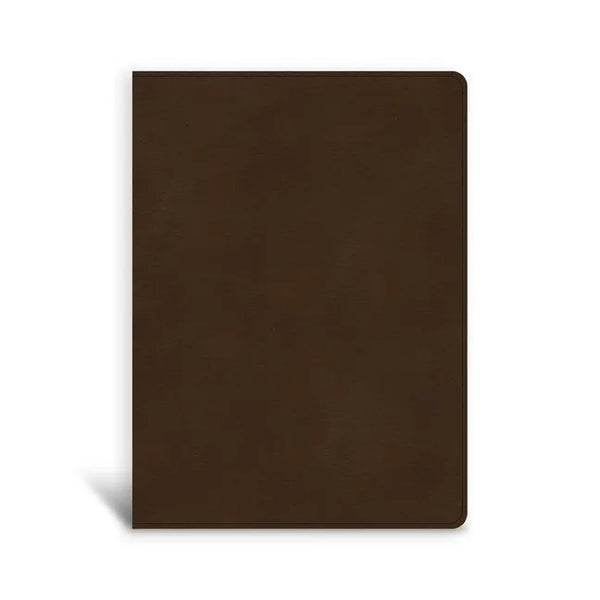 CSB Single-Column Wide-Margin Bible, Brown Leathertouch - Imitation Leather