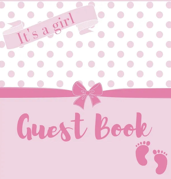 It's a girl, baby shower guest book (Hardback) - Hardcover