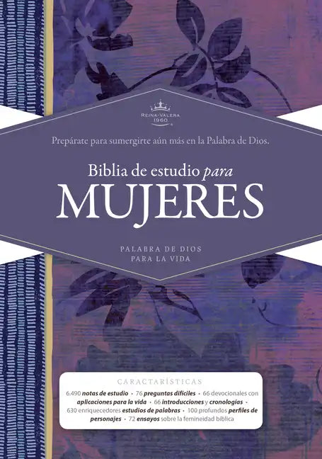 Rvr 1960 Biblia de Estudio Para Mujeres, Tapa Dura - Hardcover