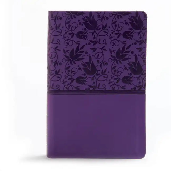 KJV Large Print Personal Size Reference Bible, Purple Leathertouch - Imitation Leather