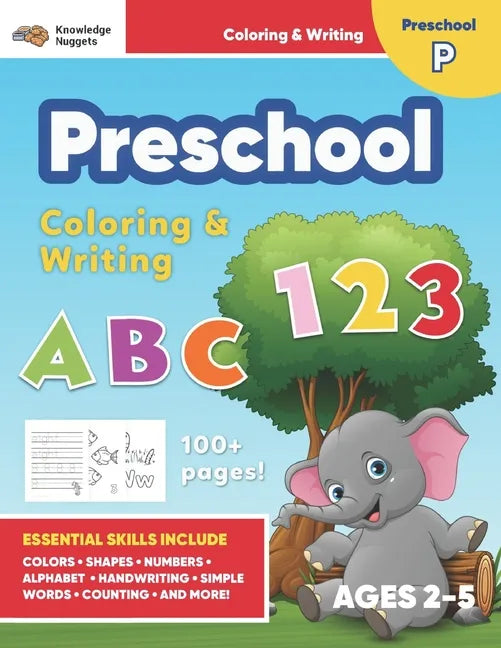 Jumbo ABC's & 123 Preschool Coloring Workbook: Ages 2 and up, Colors, Shapes, Numbers, Letters, Learn to Write the Alphabet (Essential Activity Book f - Paperback