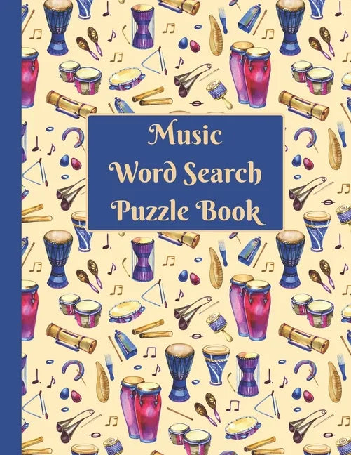 Music Word Search: Puzzle activity book for musically inclined adults and kids - Paperback