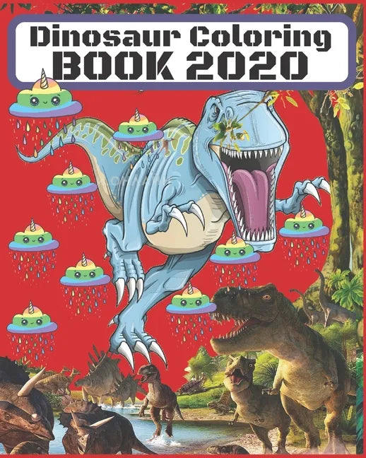 Dinosaur Coloring Book 2020: dinosaur coloring books for kids ages 4-8/ dinosaur coloring book for kids / amazon gift cards from amazon/ amazon abo - Paperback