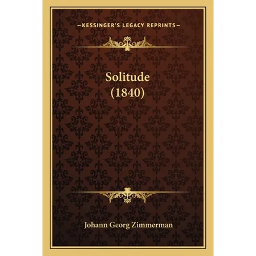 Solitude (1840) - Paperback