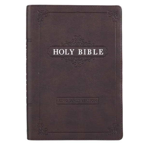 KJV Bible Giant Print Full Size Black - Leather
