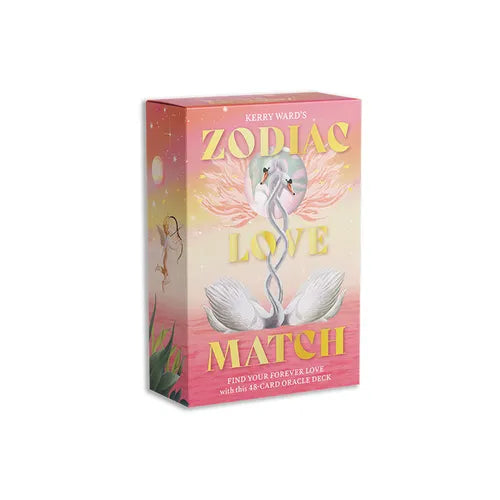 Zodiac Love Match: Find Your Perfect Partner and Forever Love with This 48-Card Oracle Deck - Hardcover