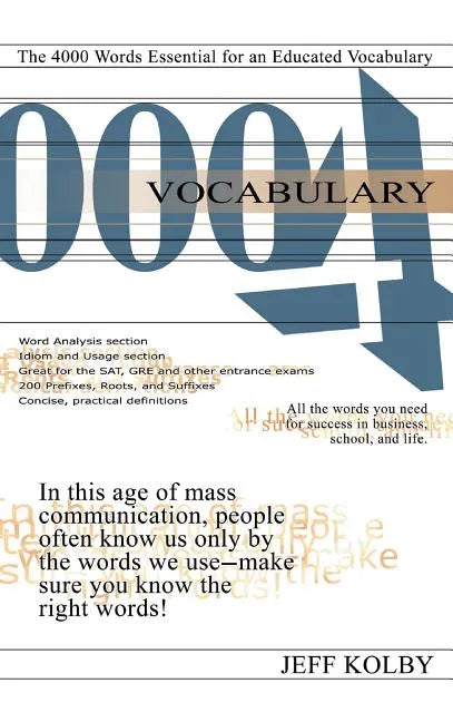 Vocabulary 4000: The 4000 Words Essential for an Educated Vocabulary - Hardcover