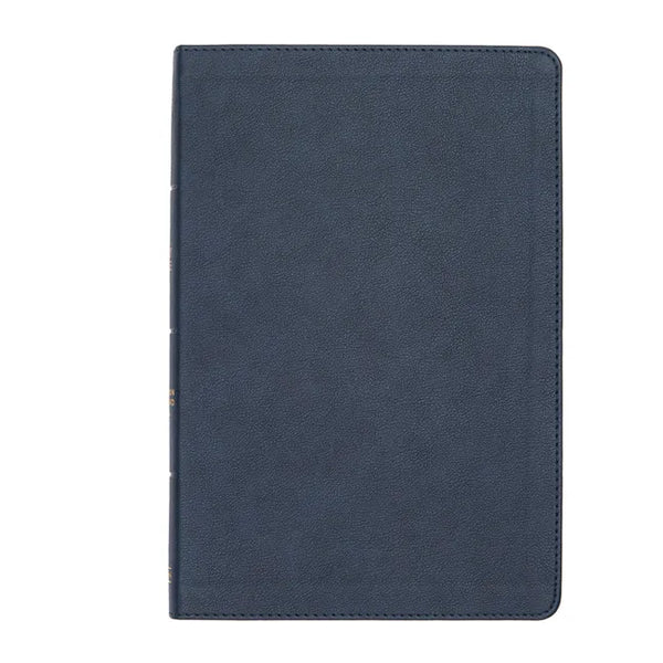 CSB Large Print Thinline Bible, Navy Leathertouch - Imitation Leather