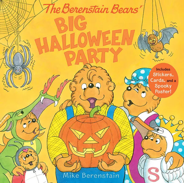 The Berenstain Bears' Big Halloween Party: Includes Stickers, Cards, and a Spooky Poster! - Hardcover