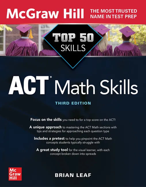 Top 50 ACT Math Skills, Third Edition - Paperback