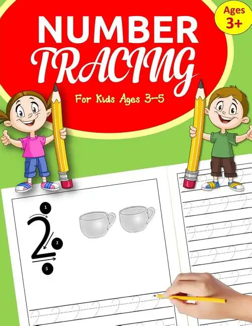 Number Tracing Books for Kids ages 3-5: Number Tracing Book for Preschoolers: Number Writing Practice for Kindergarten and kids ages 3-5 + bonus pages - Paperback