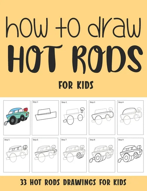 How to Draw Hot Rods for Kids - Paperback