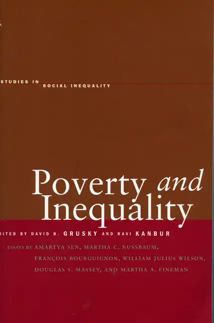 Poverty and Inequality - Paperback