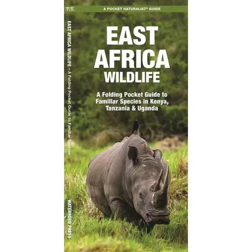 East Africa Wildlife: A Folding Pocket Guide to Familiar Species in Kenya, Tanzania & Uganda - Paperback