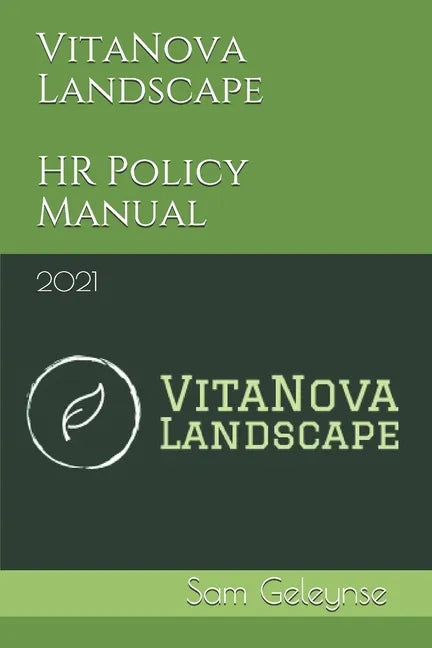VitaNova Landscape HR Policy Manual: 2021 - Paperback