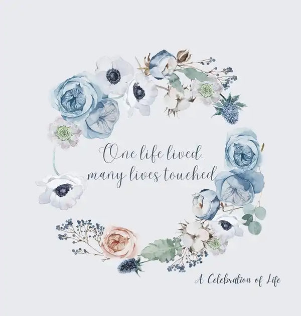 Celebration of life, funeral book, Condolence book to sign (Hardback cover) - Hardcover