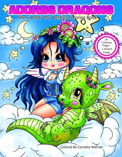 Adorbs Dragons Sherri Baldy My-Besties Coloring Book - Paperback