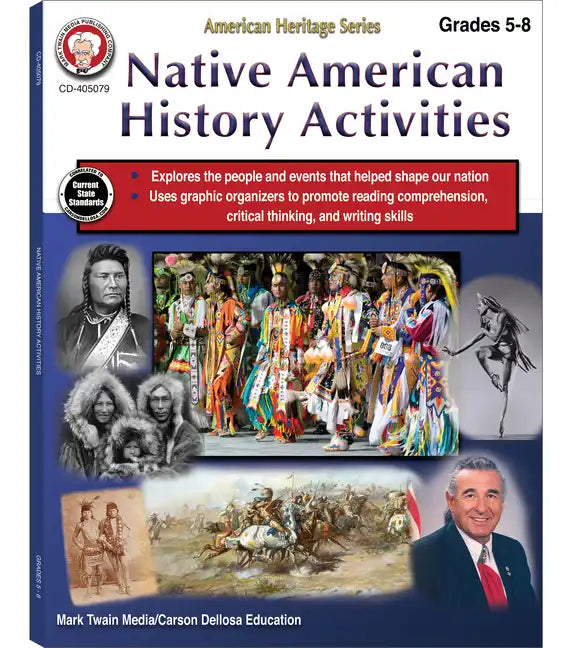 Native American History Activities Workbook, Grades 5 - 8: American Heritage Series - Paperback