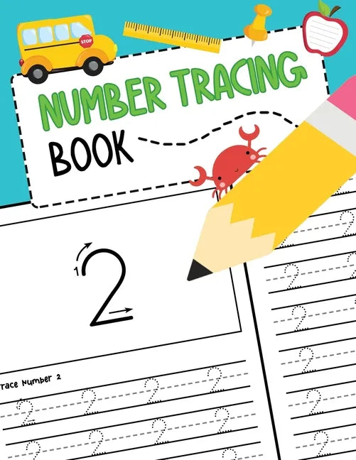 Number Tracing Book: Learn to Write Numbers 0 to 50 Handwriting Workbook for Pre K, Kindergarten and Kids Ages 3-5 - Paperback