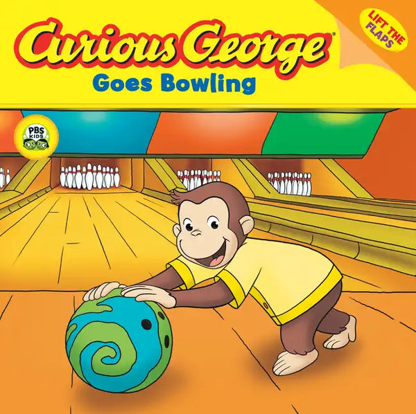 Curious George Goes Bowling Lift-The-Flap - Paperback