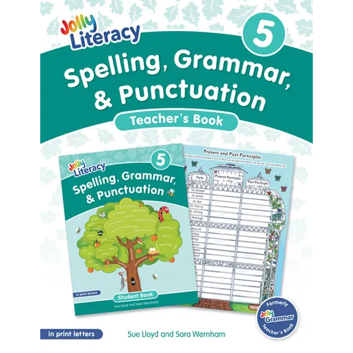 Spelling, Grammar, & Punctuation Teacher's Book 5: In Print Letters (American English Edition) - Paperback