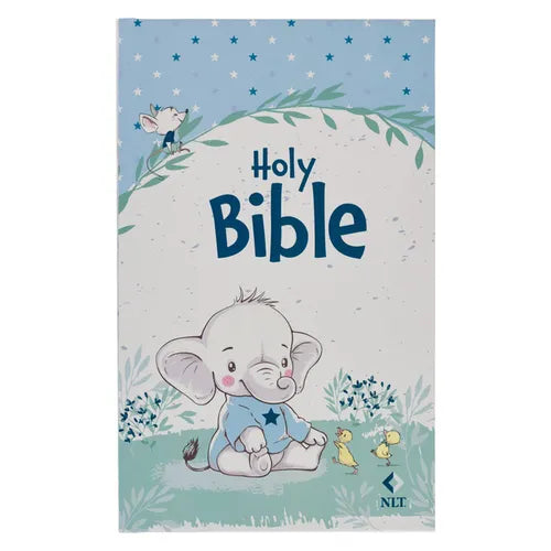 NLT Keepsake Holy Bible for Baby Boys Baptism Easter, New Living Translation, Blue - Hardcover