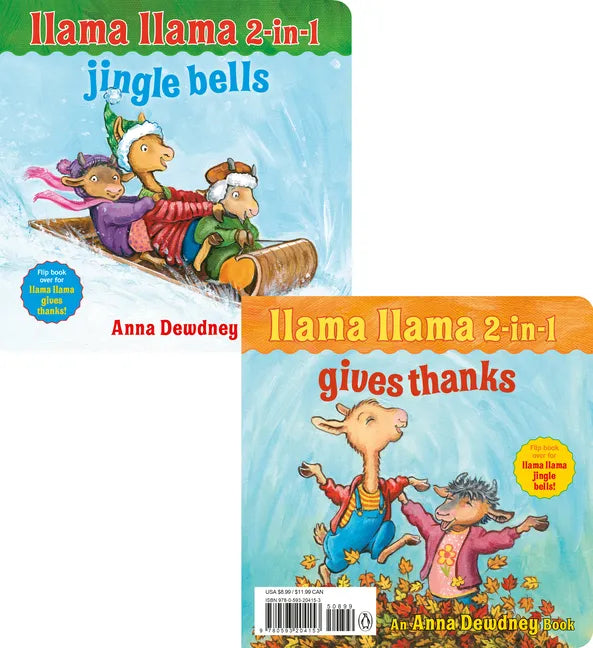 Llama Llama 2-In-1: Gives Thanks/Jingle Bells - Board Book