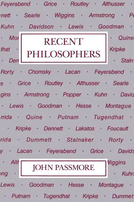 Recent Philosophers - Paperback