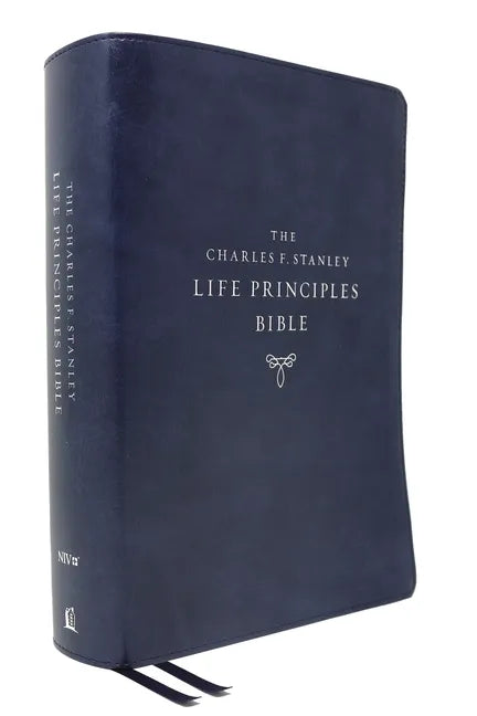 Niv, Charles F. Stanley Life Principles Bible, 2nd Edition, Leathersoft, Blue, Comfort Print: Holy Bible, New International Version - Imitation Leather