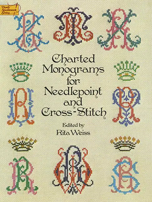 Charted Monograms for Needlepoint and Cross-Stitch - Paperback
