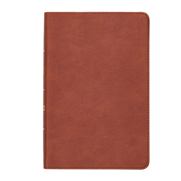 CSB Thinline Reference Bible, Burnt Sienna Leathertouch - Imitation Leather