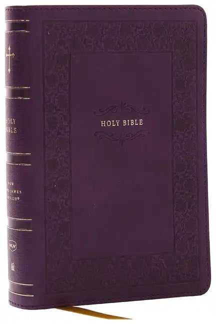 NKJV Compact Paragraph-Style Bible W/ 43,000 Cross References, Purple Leathersoft, Red Letter, Comfort Print: Holy Bible, New King James Version: Holy - Imitation Leather