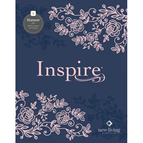 Inspire Bible Nlt, Filament Enabled (Hardcover Leatherlike, Navy) - Imitation Leather