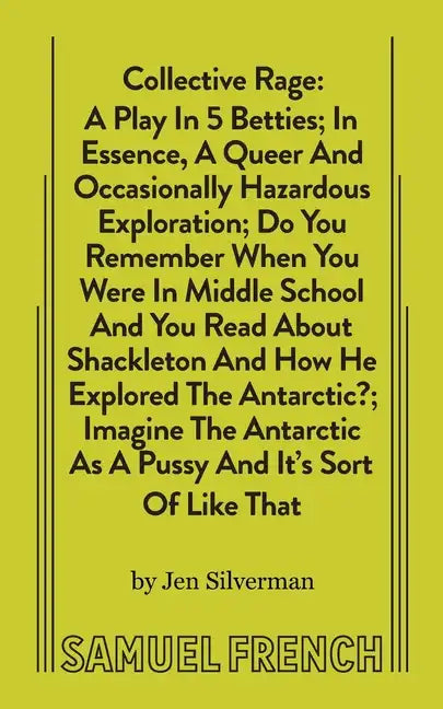 Collective Rage: A Play in Five Betties - Paperback