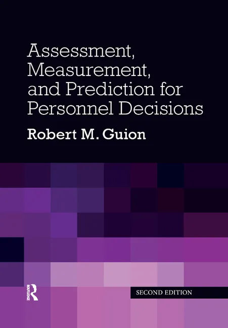Assessment, Measurement, and Prediction for Personnel Decisions - Paperback