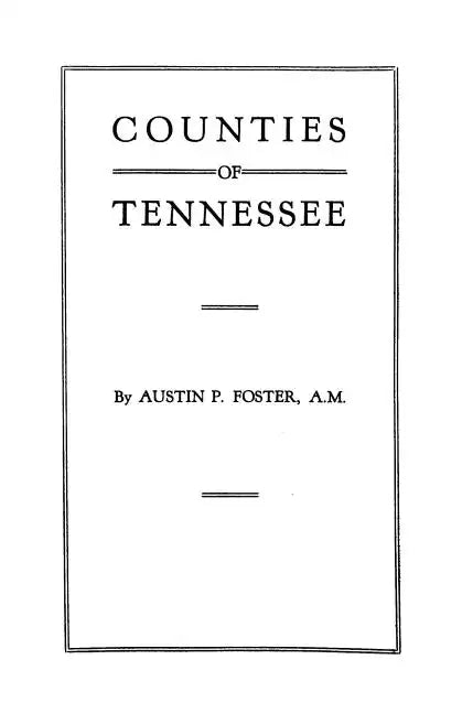 Counties of Tennessee - Paperback