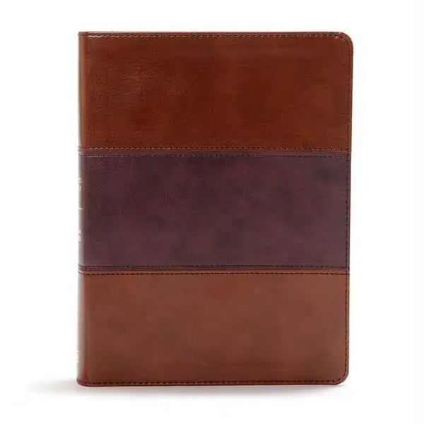 CSB Apologetics Study Bible, Mahogany Leathertouch: Black Letter, Defend Your Faith, Study Notes and Commentary, Ribbon Marker, Sewn Binding, Easy-To- - Imitation Leather