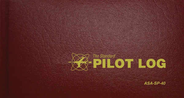 The Standard Pilot Log (Burgundy): Asa-Sp-40 - Hardcover