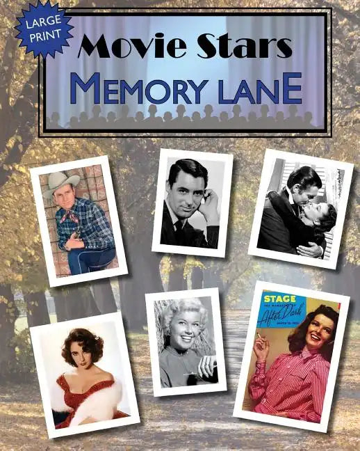 Movie Stars Memory Lane: large print book for dementia patients - Paperback