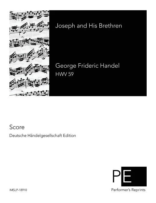 Joseph and His Brethren - Paperback