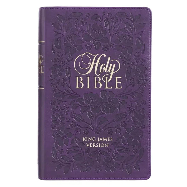 KJV Bible Giant Print Purple - Leather