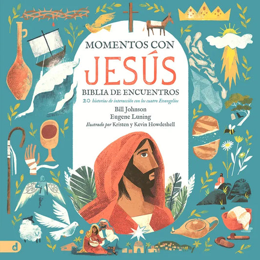 Momentos Con Jesús - Biblia de Encuentros (Spanish Edition): 20 Historias de Interacción Con Los Cuatro Evangelios - Hardcover